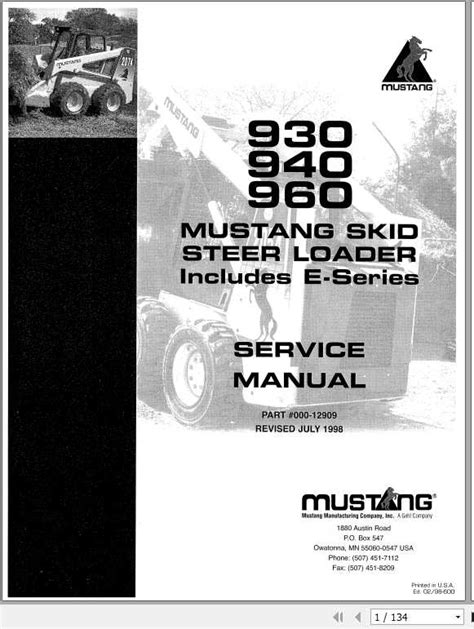 mustang 930a skid steer download|mustang 930 940 960 manual.